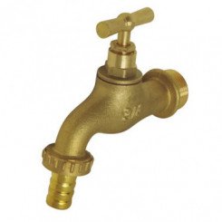 Robinet d'arrosage avec raccord au nez 20/27- 20/27 brut