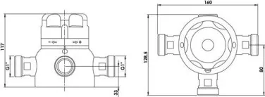 Mitigeur thermostatique collectif 26/34 - GRANDSIRE