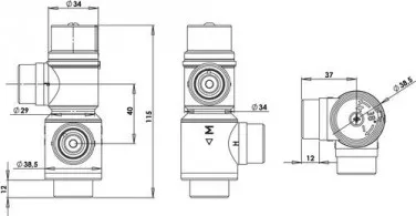 Mitigeur thermostatique multipositions - GRANDSIRE