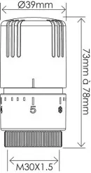 Tête thermostatique liquide VT0,5
