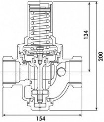 Régulateur de pression à membrane double femelle 33/42 - PRONORM