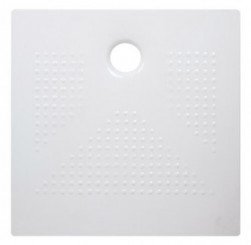 Receveur de douche céramique ultra-plat 3,5 cm blanc 90x90cm