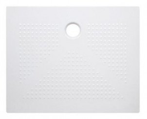 Receveur de douche céramique ultra-plat 3,5 cm blanc 80x100cm
