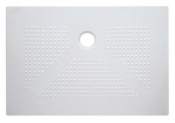 Receveur de douche céramique ultra-plat 3,5 cm blanc 80x120cm