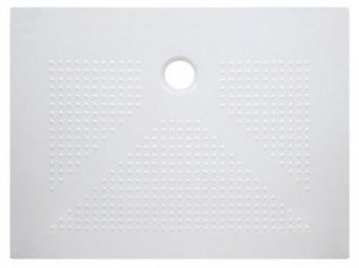 Receveur de douche céramique ultra-plat 3,5 cm blanc 90x120cm