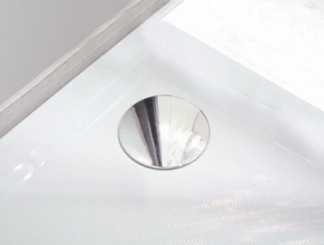 Receveur de douche extra-plat en béton de synthèse 80x80cm