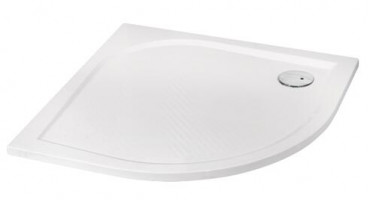 Receveur de douche quart de cercle 90cm béton de synthèse