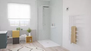 Receveur de douche extra-plat en béton de synthèse 80x140cm