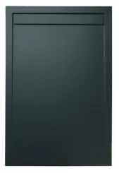 Receveur de douche caniveau résine de synthèse RUNA noir 80x140