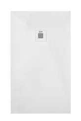 Receveur de douche résine de synthèse RECEA blanc 80x120