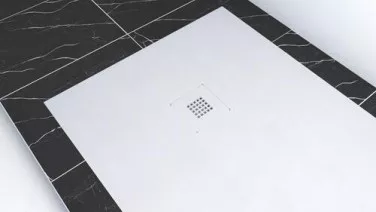 Receveur de douche résine de synthèse RECEA blanc 80x140