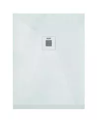 Receveur de douche résine de synthèse RECEA blanc 100x120