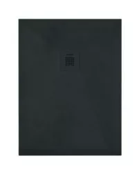 Receveur de douche résine de synthèse RECEA noir 100x120