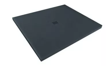 Receveur de douche résine de synthèse RECEA gris anthracite 80x80