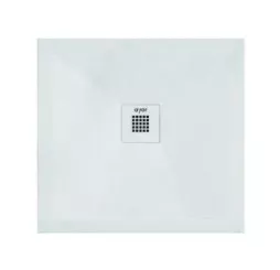 Receveur de douche résine de synthèse RECEA blanc 80x80