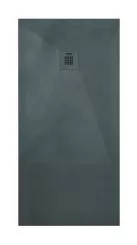 Receveur de douche résine de synthèse RECEA gris anthracite 90x180