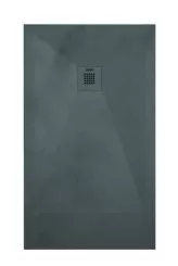 Receveur de douche résine de synthèse RECEA gris anthracite 70x170