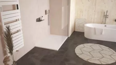 Receveur de douche résine de synthèse RECEA blanc 90x170