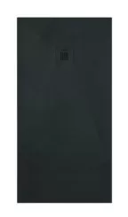 Receveur de douche résine de synthèse RECEA noir 90x200