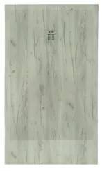 Receveur de douche résine de synthèse RECEA nature bois 90x160
