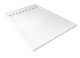 Receveur de douche caniveau résine de synthèse RUNA blanc 70x120