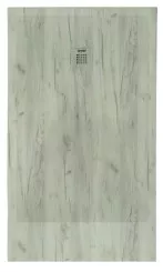 Receveur de douche résine de synthèse RECEA nature bois 80x170