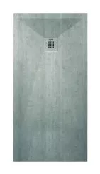 Receveur de douche résine de synthèse RECEA béton 90x200