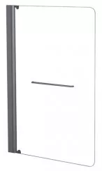 Pare-baignoire 1 volet 140x85cm verre transparent