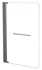 Pare-baignoire 1 volet 140x85cm verre transparent