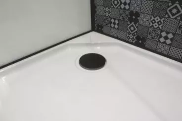 Cabine de douche accès d'angle 90x90cm
