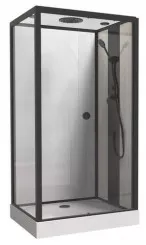 Cabine de douche accès de face 80x110cm avec toit Fact'Ory