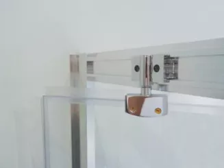 Paroi de douche accès d'angle coulissant ENLOK 80cm