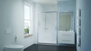 Paroi de douche porte pivotante ENLOK 90 cm