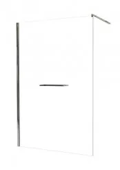 Paroi de douche fixe profilé chromé VERSUS 140cm