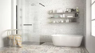 Paroi de douche fixe profilé noir VERSUS 140cm