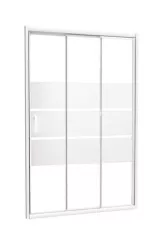 Paroi de douche 3 volets coulissants AUMEA 120 cm