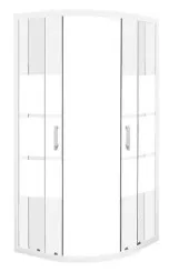 Paroi quart de cercle 2 volets coulissants AUMEA 90cm