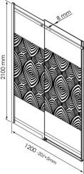 Paroi coulissante NUMI 100cm