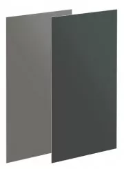 Panneau mural réversible gris métallisé et gris anthracite L 120 x H 255 cm