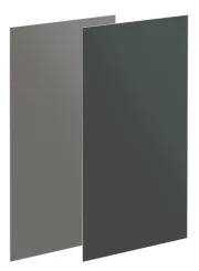 Panneau mural réversible gris métallisé et gris anthracite L 120 x H 255 cm
