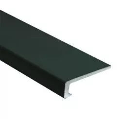 Profilé de finition droit noir pour panneau mural 4 mm