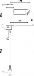 Mitigeur de lavabo temporise petit sc hd-m - SCHELL