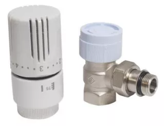 Robinet thermostatique équerre 12/17 à élément sensible liquide