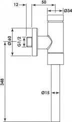 Robinet d'urinoir temporisé Schellomat basic - SCHELL
