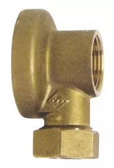 Applique MAL simple avec écrou pour collet battu brossée ø14 15/21