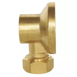 Applique MAL simple avec écrou pour collet battu brossée ø14 15/21