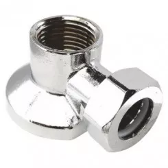 Applique MAL simple avec écrou pour collet battu chromée ø14-15/21