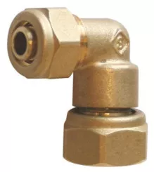 Coude à compression écrou tournant PER ø20-20/27