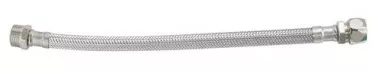 Flexible sanitaire 1 raccord mâle 15/21 - 1 raccord bicône 12 pour cuivre - Longueur 300 mm - DN8