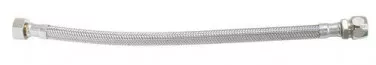 Flexible sanitaire 1 écrou tournant femelle 12/17 - 1 raccord bicône 10 pour cuivre - Longueur 300mm DN8